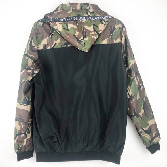 NWT MCYF & YIQI Camouflage Hooded Windbreaker Jacket. Men's/Unisex. Size XXL - Picture 10 of 11